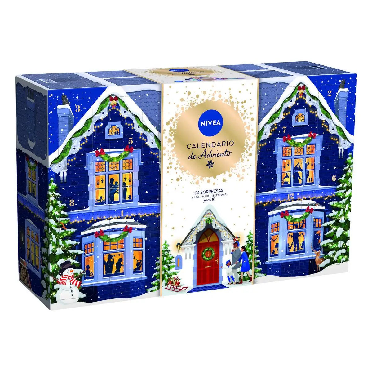 Calendario de adviento NIVEA 2024 - Calendario navideño con 24 productos y accesorios sorpresa para tu cuidado