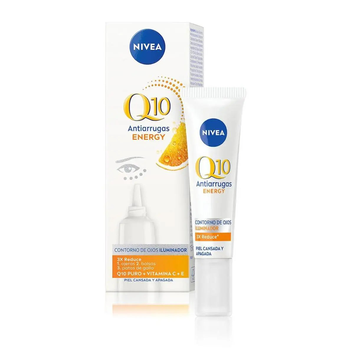 Pack ahorro NIVEA Q10 ENERGY-contiene Crema de Día FP15 + Crema de Noche + Contorno de Ojos