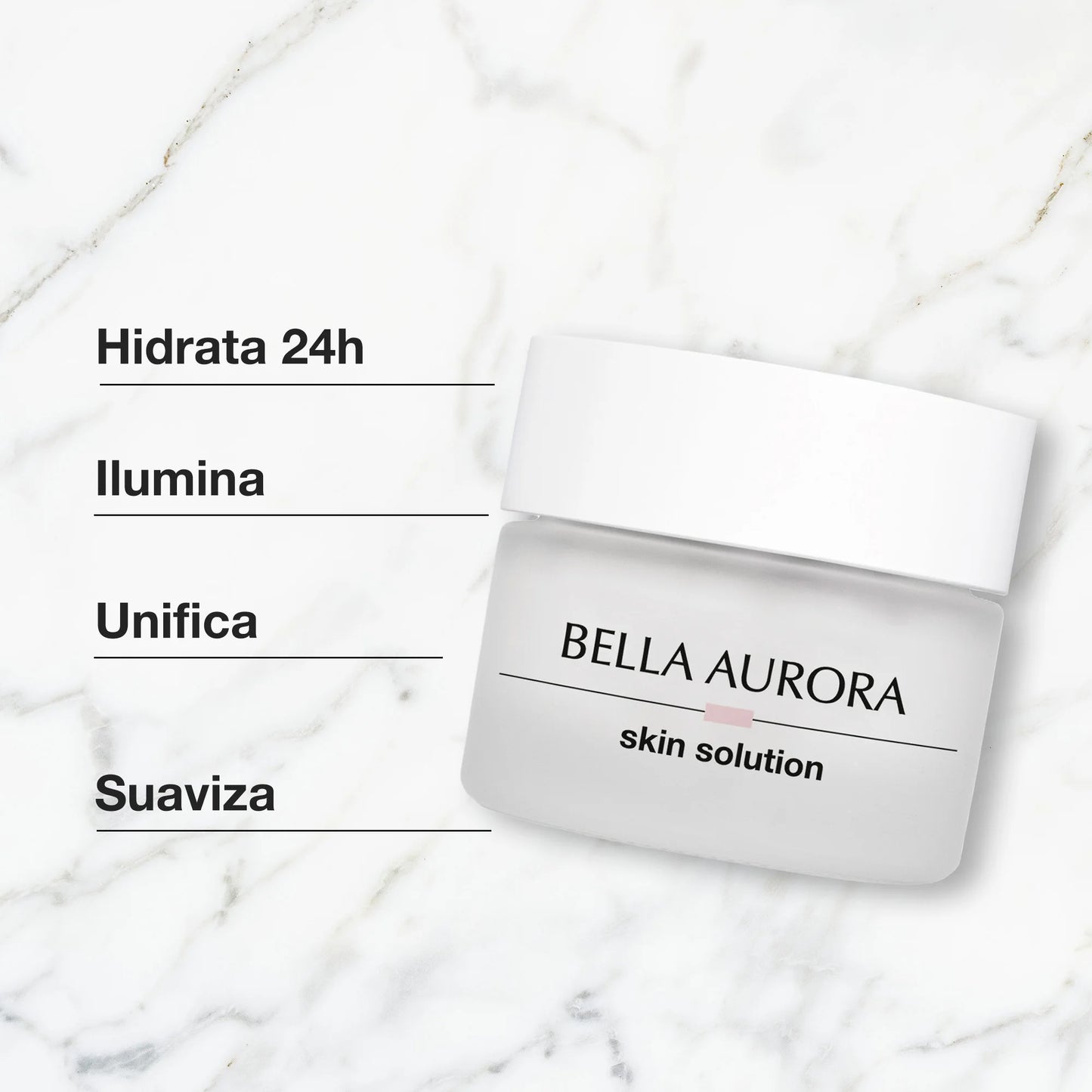 BELLA AURORA - 50 ml Crema facial hidratante de día Crema hidratante intensiva 24 horas anti manchas y antienvejecimiento