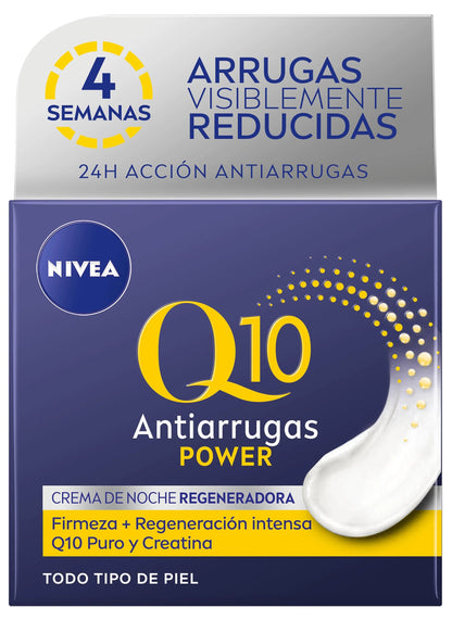 NIVEA Q10 antiarrugas POWER Pack cuidado facial protector: contiene crema de día, crema de noche y contorno de ojos