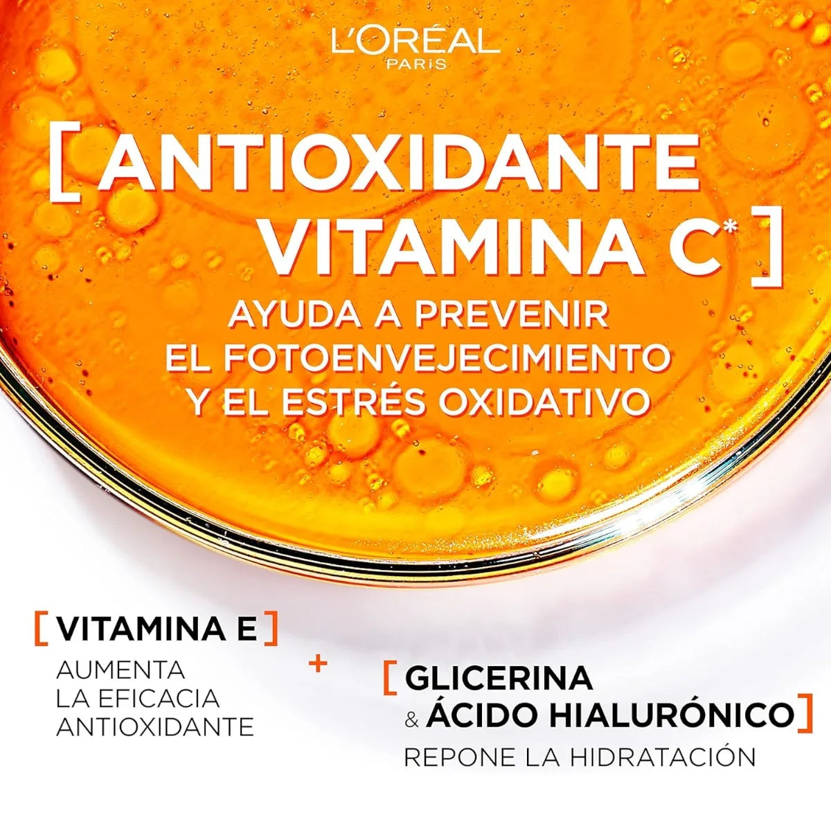 L'OREAL PARIS Revitalift Crema hidratante clínica anti-UV SPF50 + vitamina C diaria 50 ml