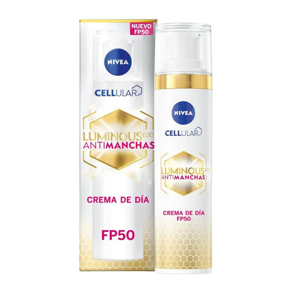 NIVEA CELLULAR LUMINOUS Pack cuidado facial ahorro-contiene Crema de Día, crema de noche y contorno de ojos