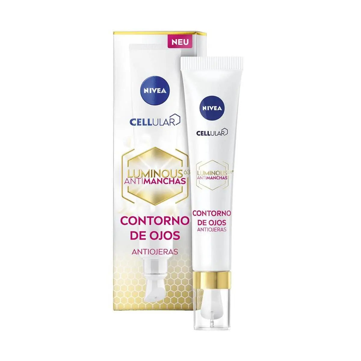 NIVEA CELLULAR LUMINOUS Pack cuidado facial ahorro-contiene Crema de Día, crema de noche y contorno de ojos