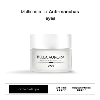 BELLA AURORA - Ojos 15 ml Contorno de Ojos Antiarrugas Antiarrugas Antiedad Crema Deigling Reduce Bolsas Atenuación Arrugas Líneas de Expresión Hidratante Diario