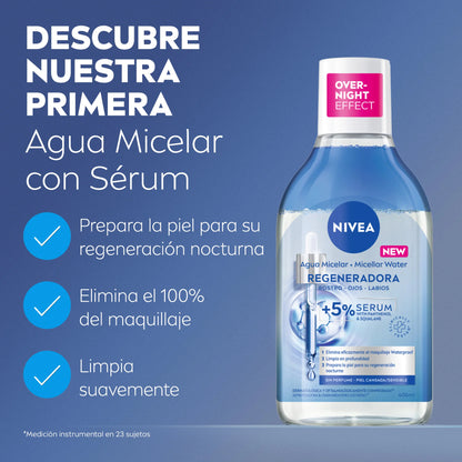 NIVEA Pack ahorro-agua micelar con Sérum Regenerador 2x400ml