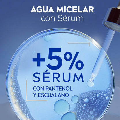 NIVEA Pack ahorro-agua micelar con Sérum Regenerador 2x400ml