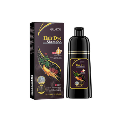 NaturalBeauty Shampoo/Gray Hair Dye 100ml Black/Brown