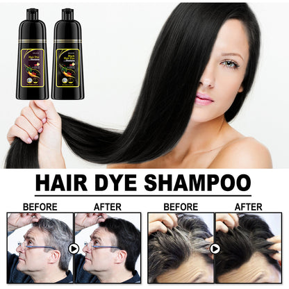 NaturalBeauty Shampoo/Gray Hair Dye 100ml Black/Brown