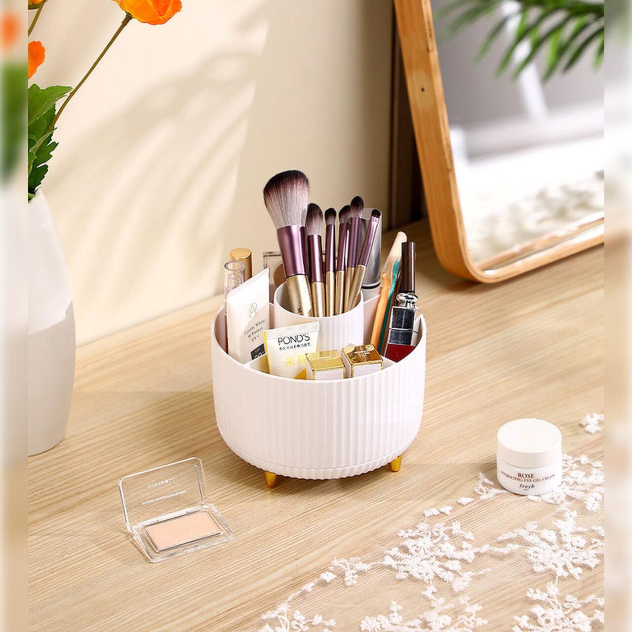 NaturalBeauty 5 Slot Rotating Makeup Organizer