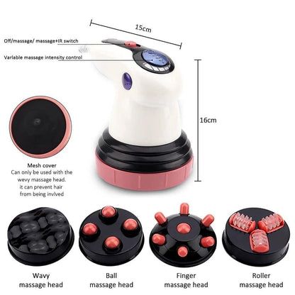 NaturalBeauty 4-head anti-cellulite massager