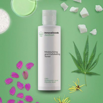 Zenfresh InnovaGoods CBD Tónico Facial Hidratante e Esfoliante 150 ml